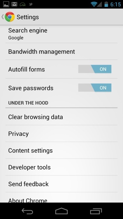 安卓访问谷歌浏览器