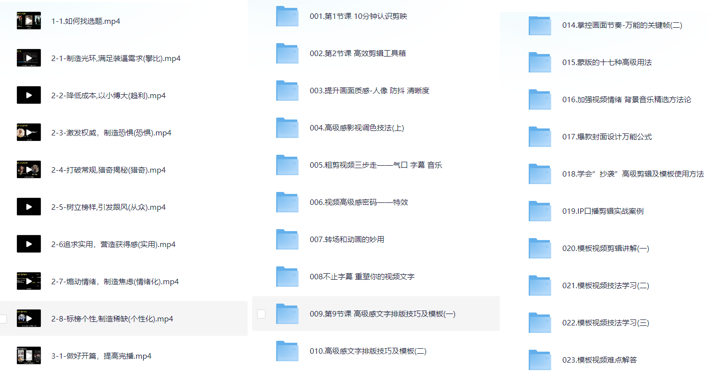 自媒体实用技巧和短视频爆款剪映实操（视频）