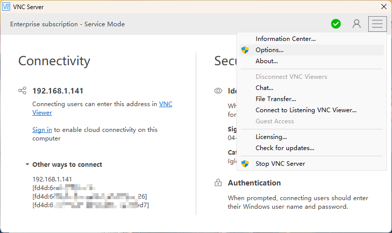 VNC Server和VNC Viewer 局域网内手机控制电脑 电脑投屏串流