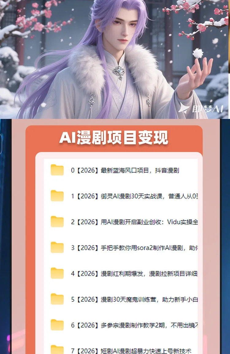 即梦AI动漫影视剧oiioii生成视频提示词分镜运镜可灵豆包制作教程